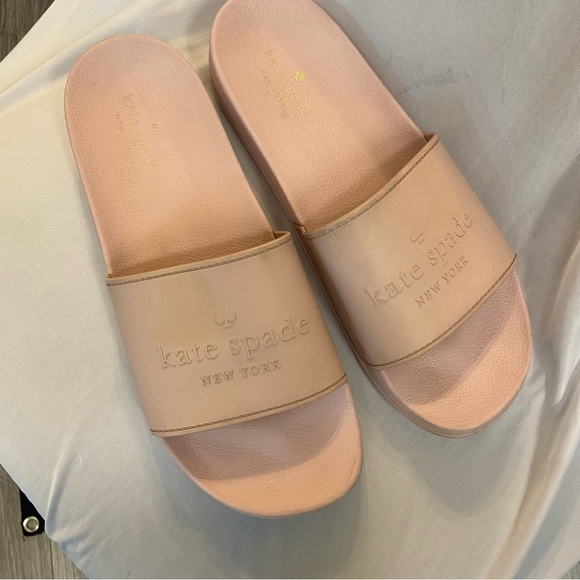 Kate Spade Pink Sunny Slides Size 11 B - Picture 9 of 10